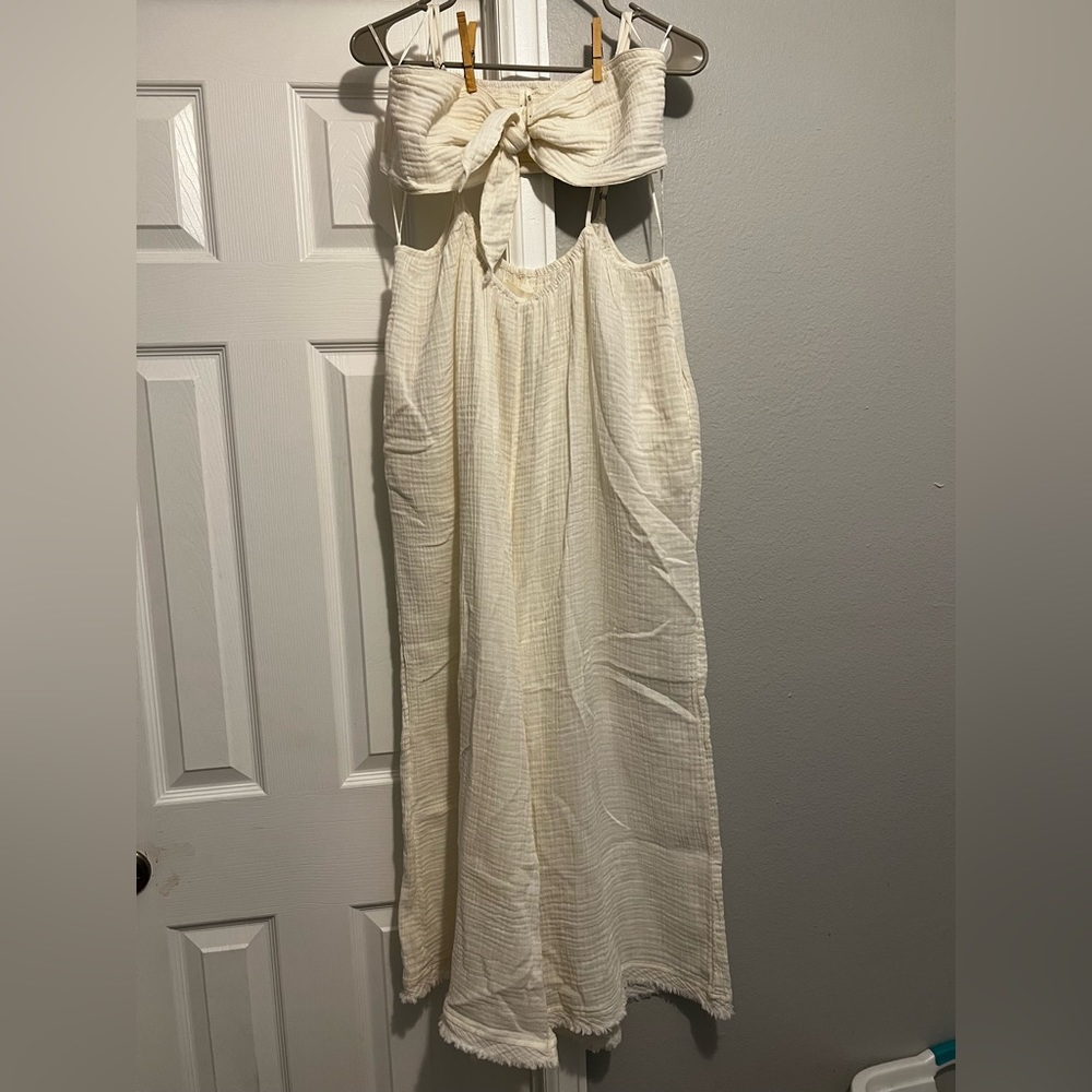 The Wrenley Suspender Pant Set Petite M NWT